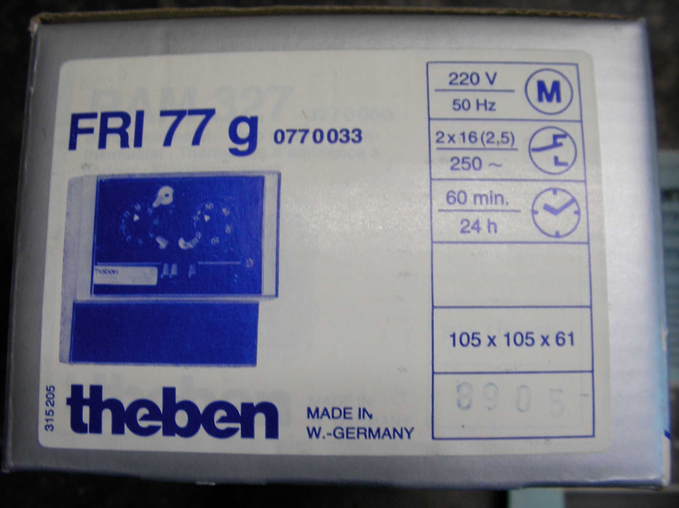 Interruptor/Temporisador/Relogio. Theben FRI 77 h Analogico 24Hora