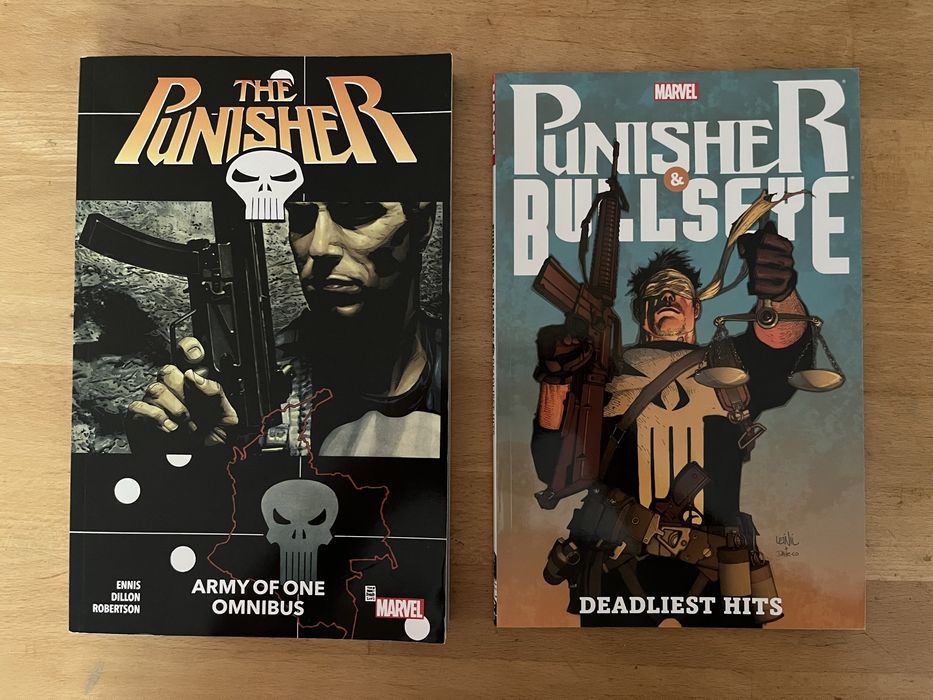 The Punisher Army of One Omnibus + Punisher & Bullesye Deadliest Hits