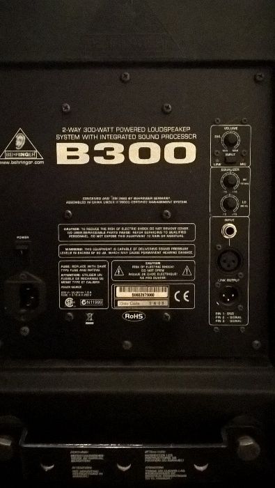 Kolummny aktywne Behringer B300 2 sztuki