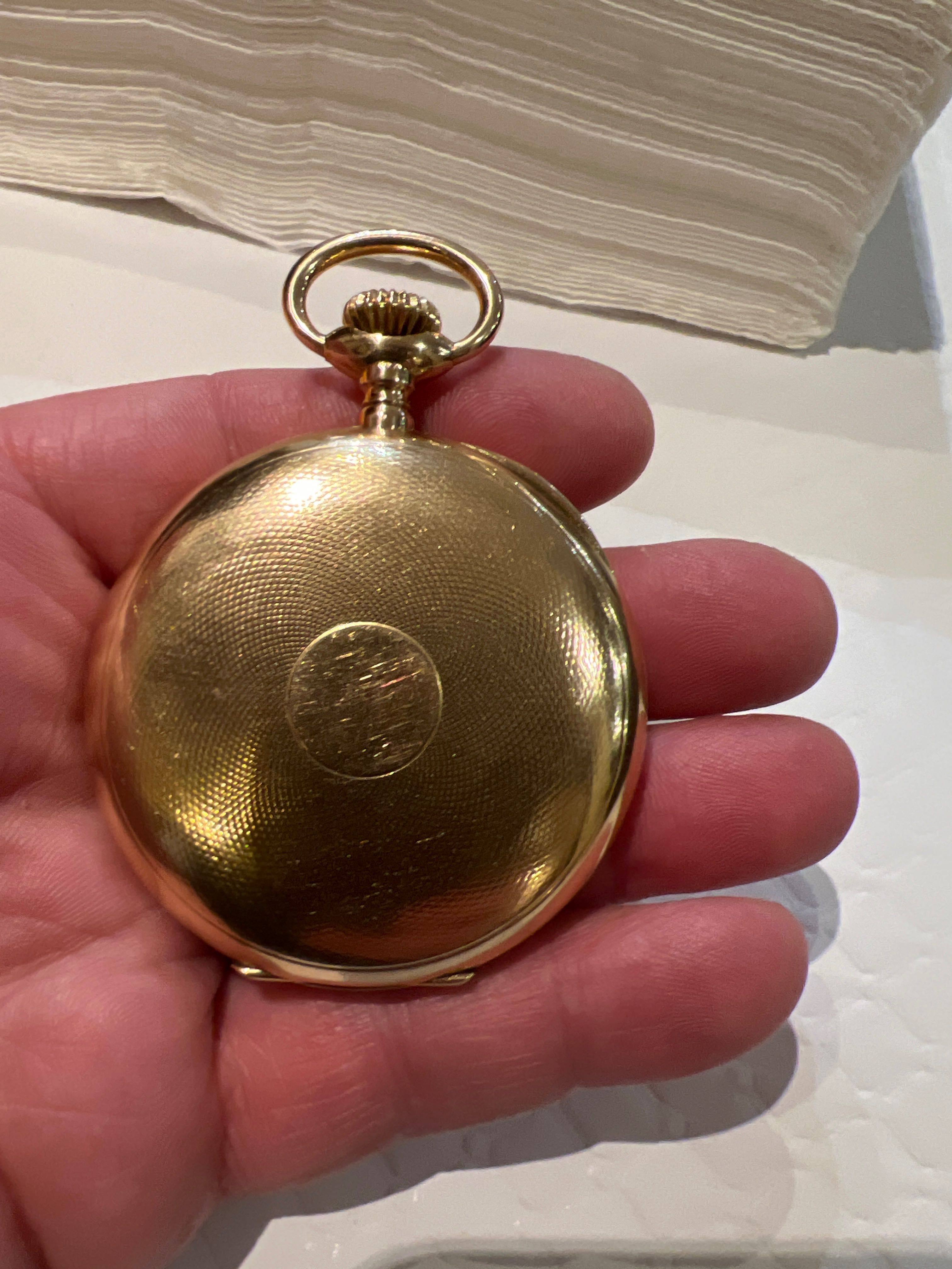 Relógio bolso em ouro