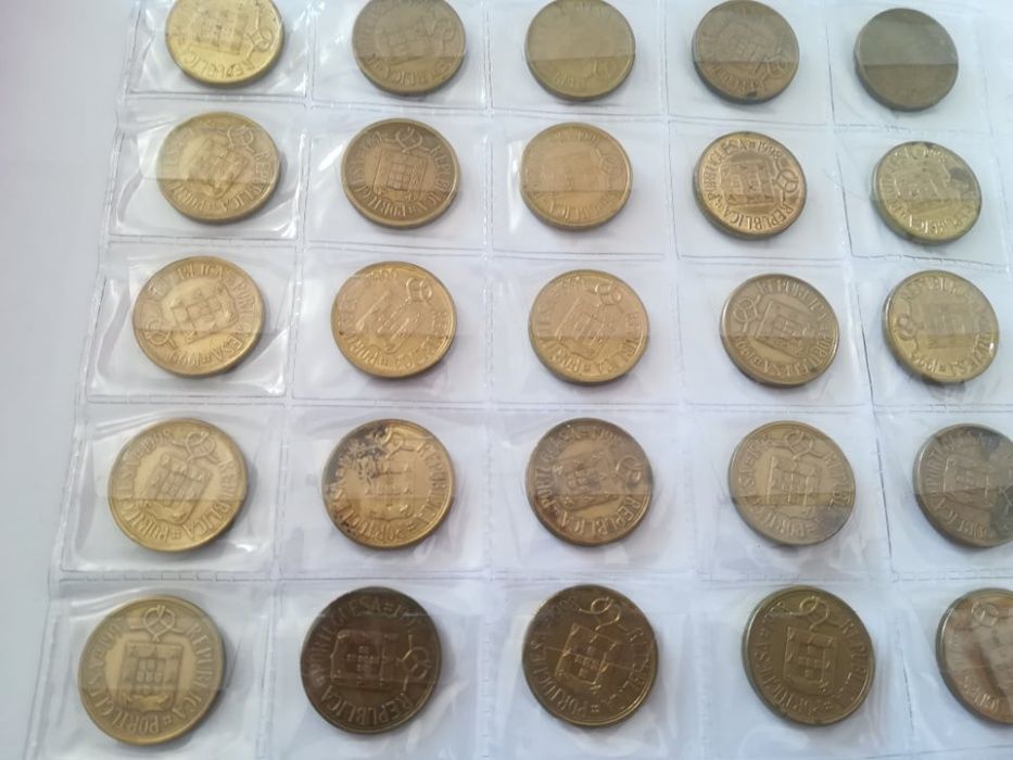 Moedas da República portuguesa.