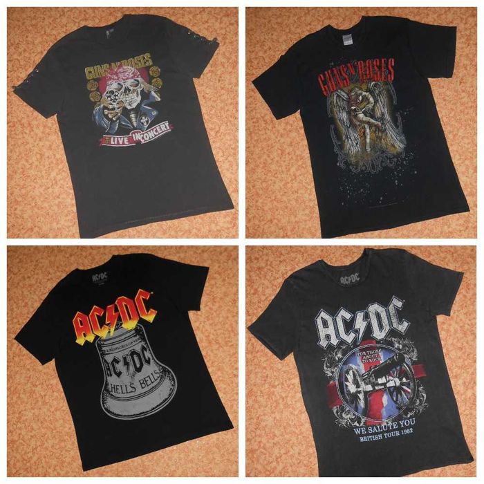 Круті Футболки AC/DC Guns N’ Roses мерч