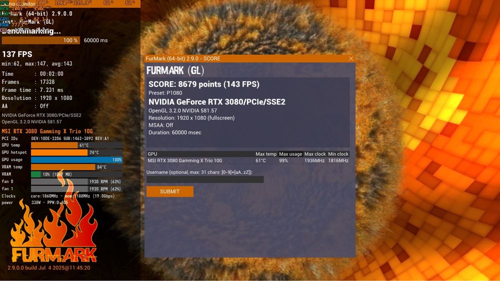 Karta graficzna MSI GeForce RTX 3080 Gaming X Trio 10GB