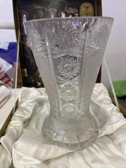 Krysztalowy wazon PRL