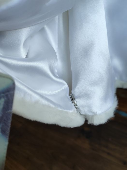 Bolerko ślubne do sukni krem  kryształy ślub kremowe lekkie piękne s n