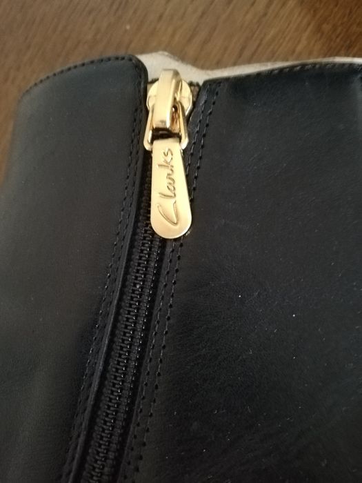 botki damskie 38 skóra naturalna markowe brytyjska marka Clarks  NOWE