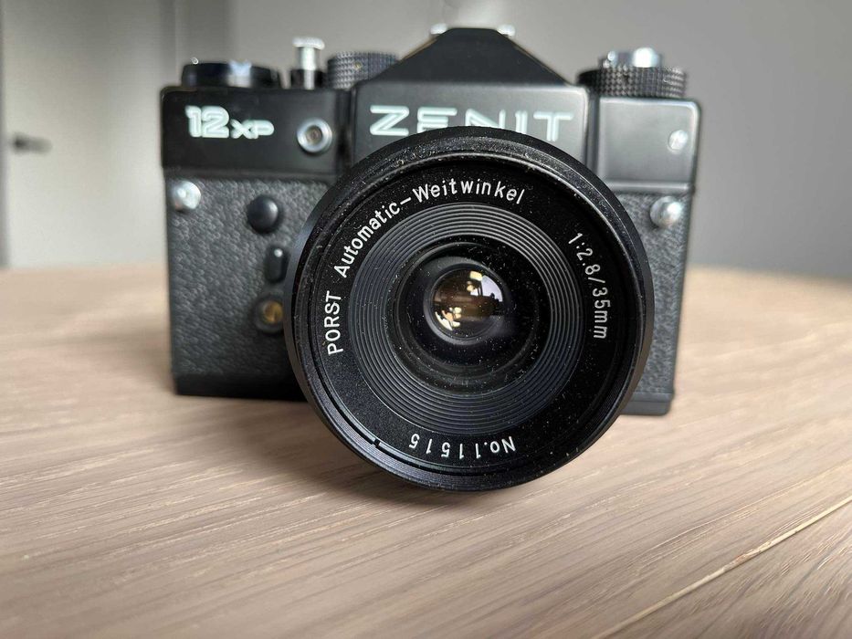 Aparat fotograficzny Zenit 12 XP, zestaw, obiektywy