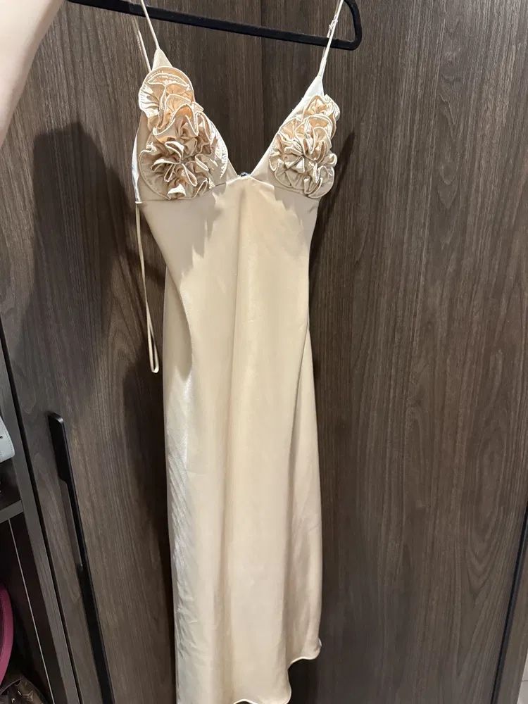 Сукня атласна з трояндами Zara