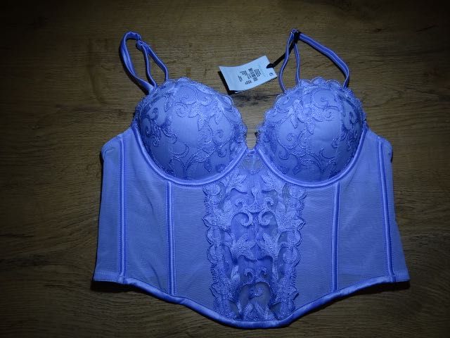 Primark polgorset liliowy nowy 80 B