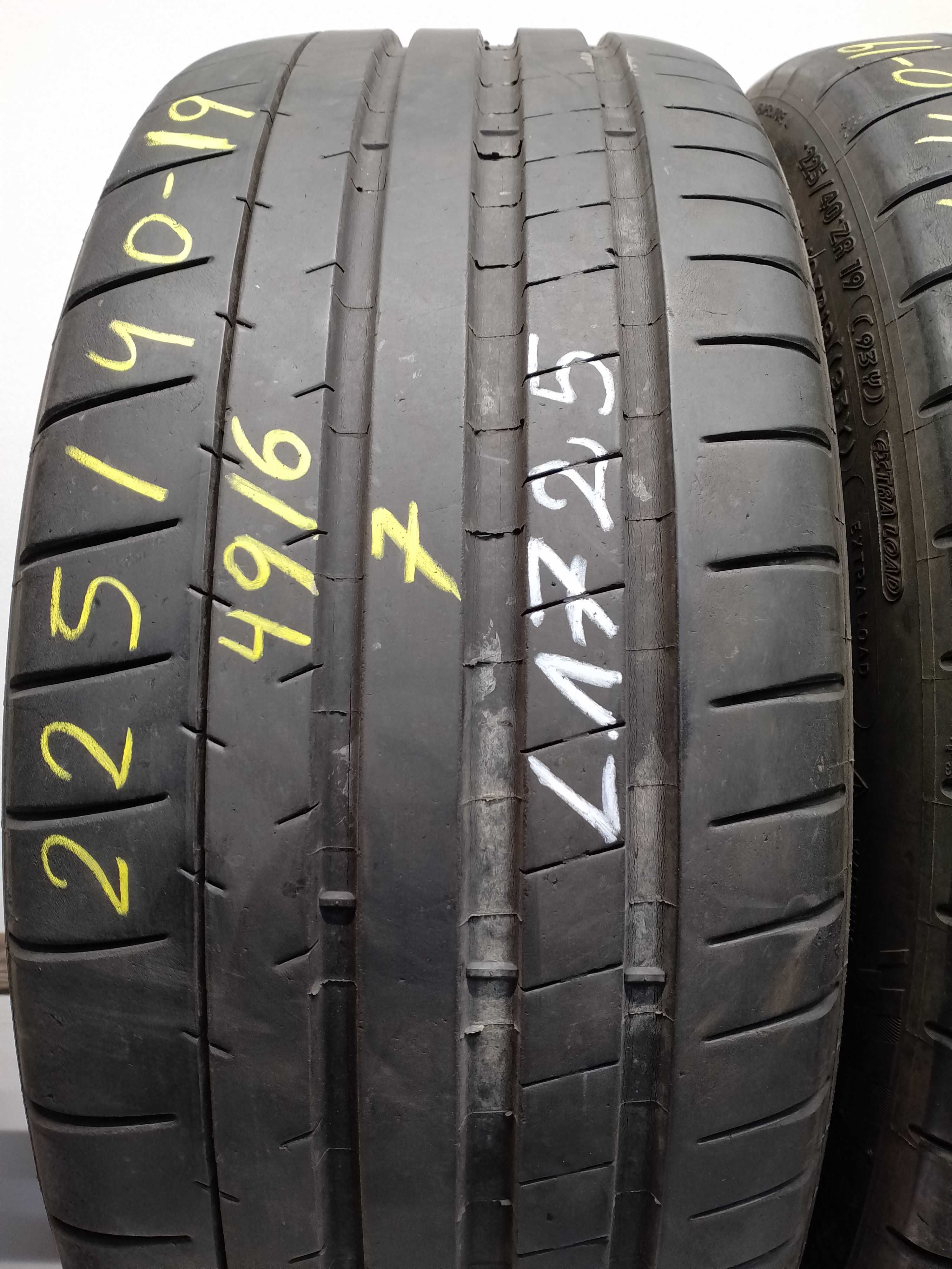 225/40 19 Michelin Pilot Super Sport 0117/4916 Obrzycko L1725