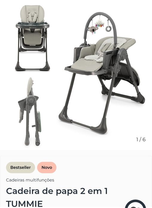 Cadeira de papa 2 em 1 kinderkraft Tummie