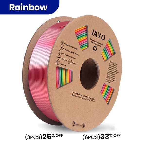 PLA пластик філамент для 3D принтера Jayo 1510171C Rainbow PLA