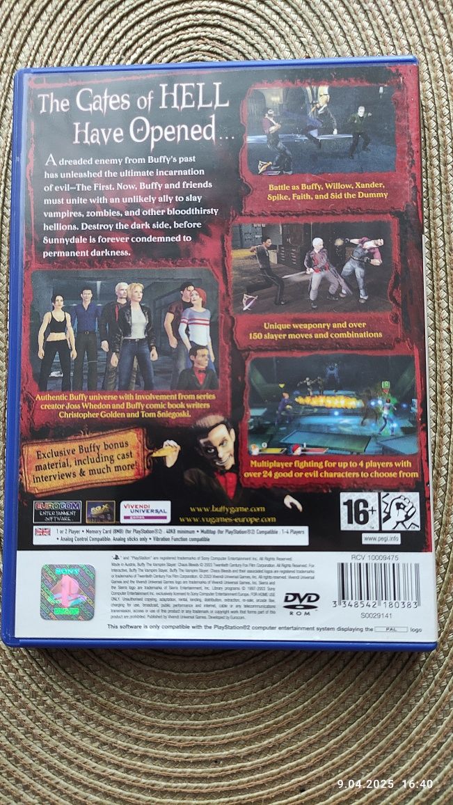BUFFY THE VAMPIRE SLAYER : Chaos Bleeds - gra PS2 - PlayStation 2 !!!