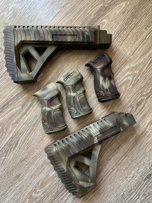 Приклад на АК,приклад на весло,рукоятка пістолетна,АК74,тюнінг,обвес