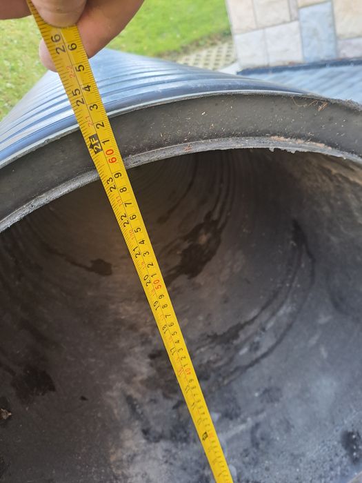 Rura karbowana dwówarstwowa pcv 3.20mb fi600mm