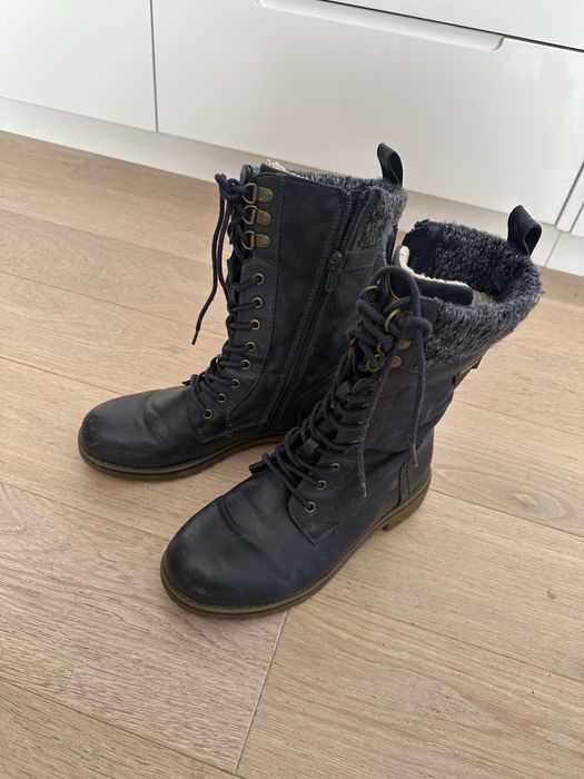 Buty zimowe dziewczęce Nelli Blu rozmiar 36 granatowe