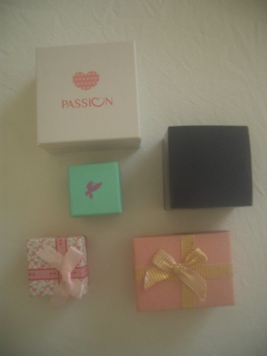 6 caixas lindas p/ guardar bijuteria ou oferecer c/ prendas + 1 oferta
