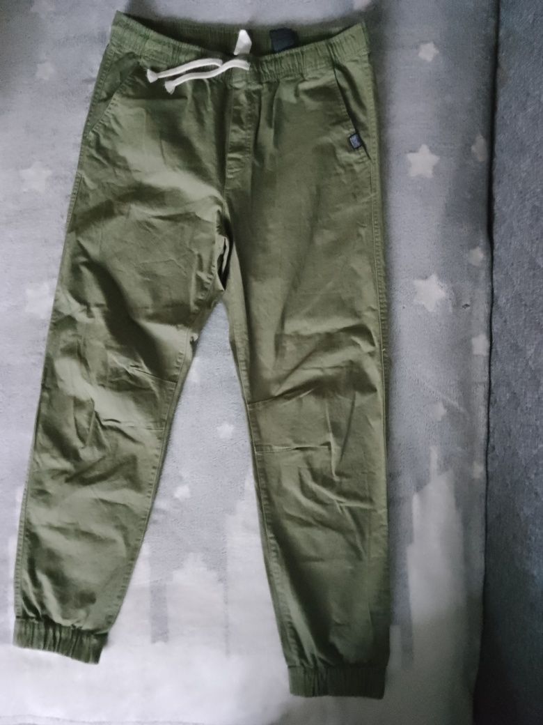 Joggery chłopięce 170 khaki H&m