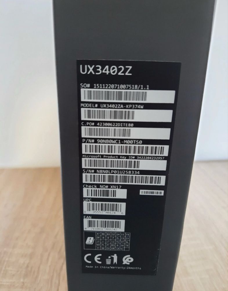 Asus Zenbook UX3402Z i5-1240p 16gb