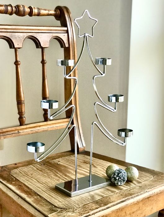 Świecznik choinka świąteczna dekoracja Boże Narodzenie