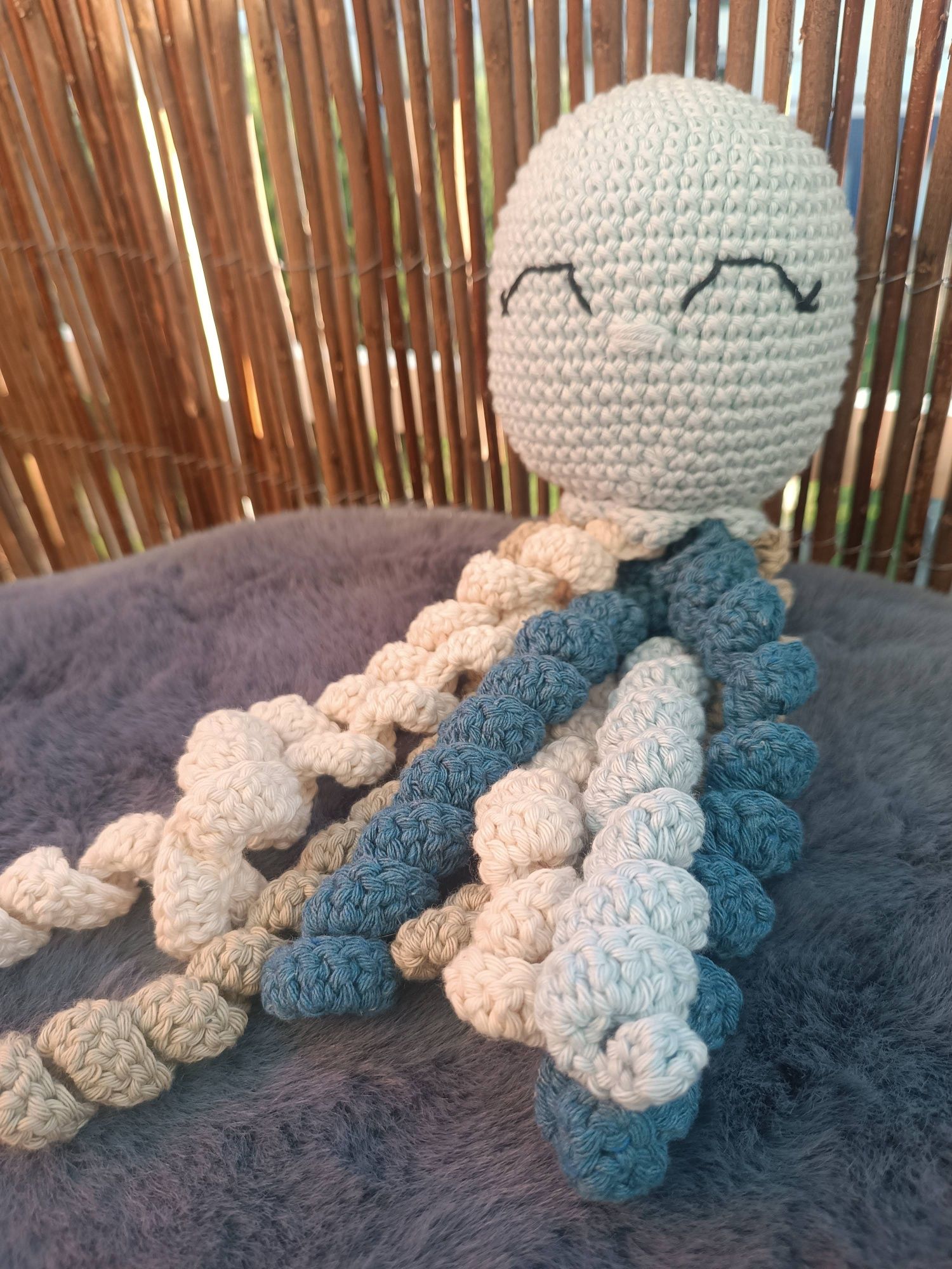 Polvo amigurumi para recém nascido