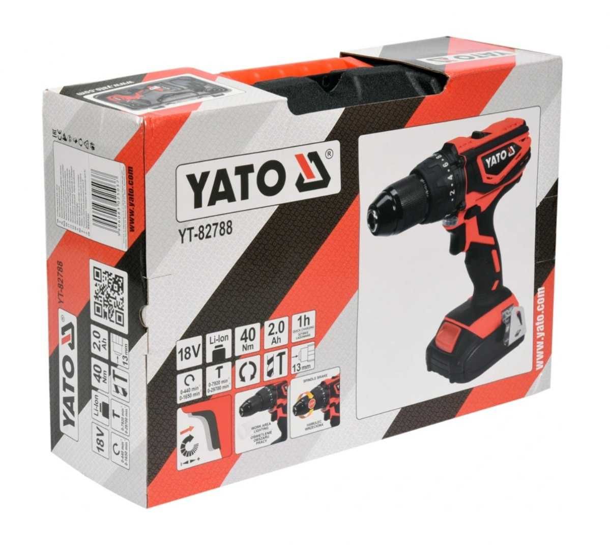 Wkrętarka Yato zasilanie akumulatorowe 18 V YT-82786
