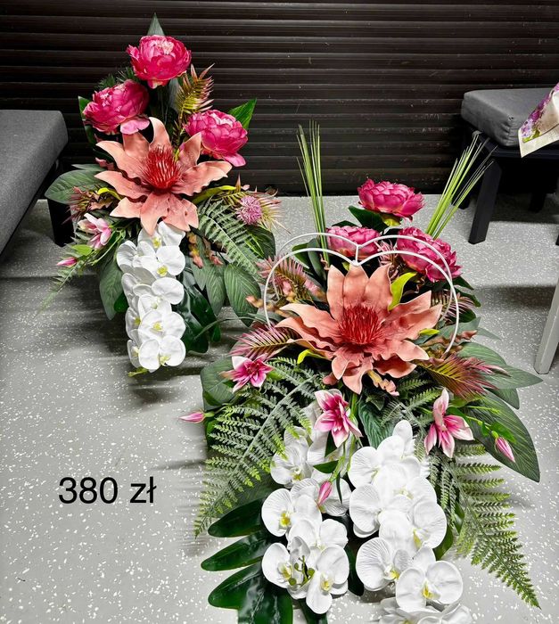 Wiązanki nagrobne, kompozycje kwiatowe