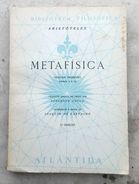 Aristóteles- Metafísica [Livros I e II] [Atlântida Editora; 1969]