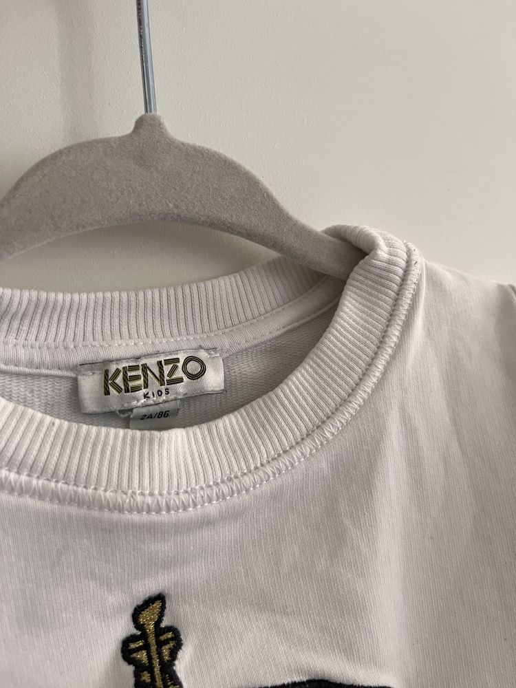 Biała bluza Kenzo Paris 86 dziecięca