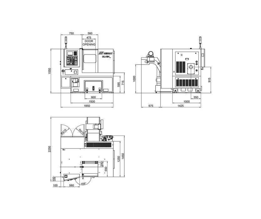 Tokarka CNC Venus T280 FANUC/SIEMENS