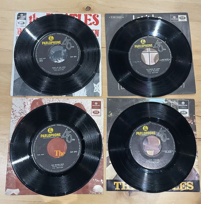 The Beatles - 4 singles vinil 45rpm
