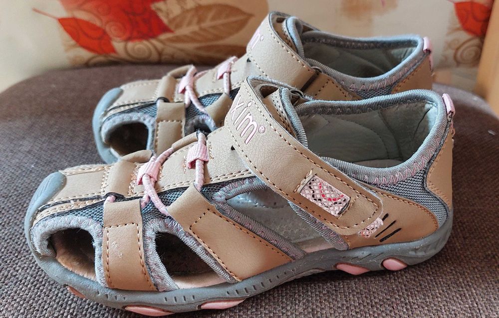 Sandały buty 29 sportowe wkł. SKÓRA rzep miękkie AXIM 1116