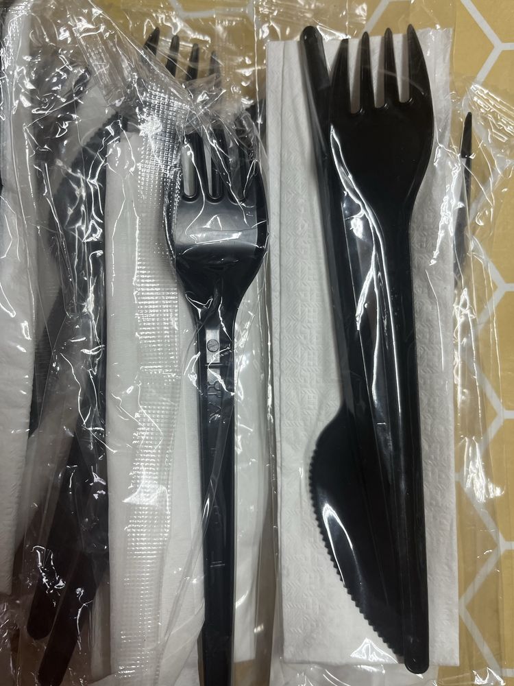 Sztućce jednorazowe łyżka nóż widelec cena za całość