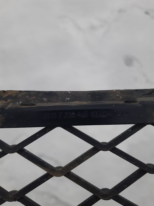 Решітка в бампер на bmw x3 f 25 дорестайл