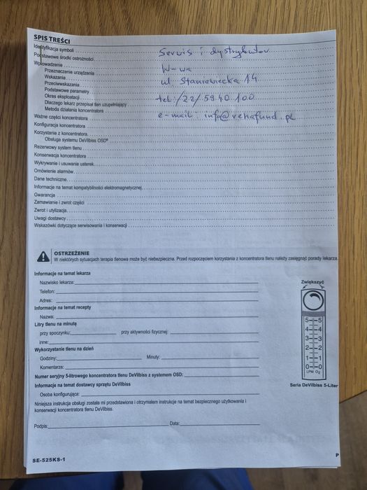 Konentrator tlenu DeVilbiss