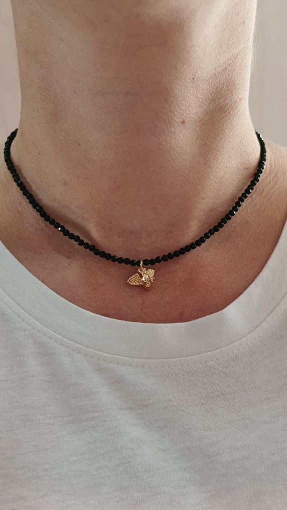 Naszyjnik handmade z kamienia naturalnego Szmaragd Nilu.