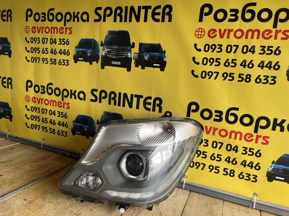 bi led фари hella mercedes sprinter w906 2006-2018 лед фари дельфін