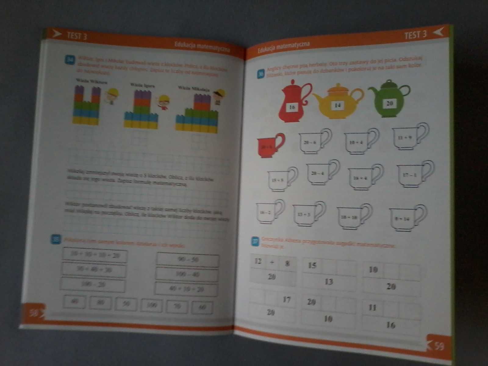 Drugoteścik - testy, zadania, sprawdzian wiedzy dla ucznia klasa 1 i 2