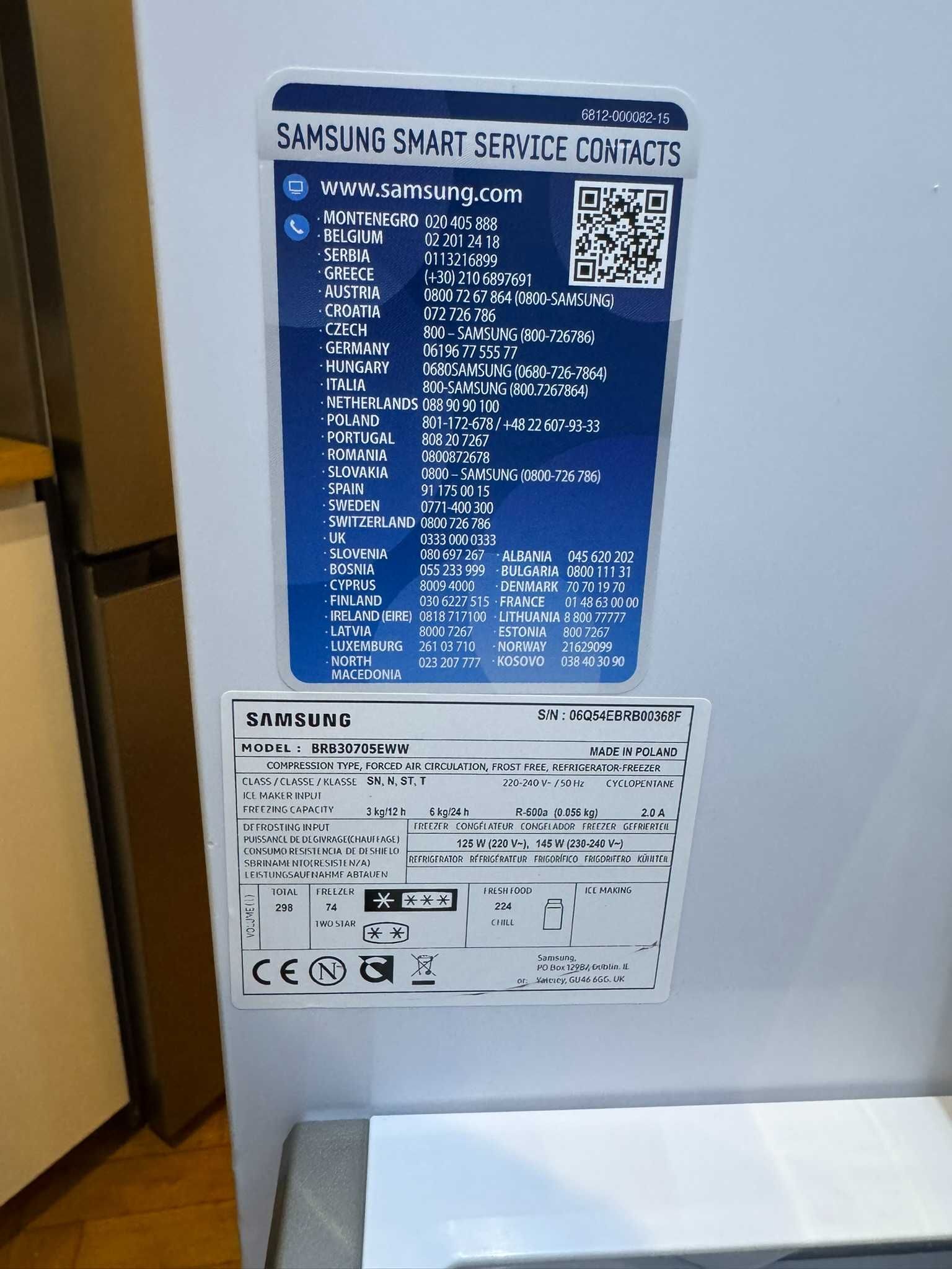 Lodówka do zabudowy Samsung BRB30705EWW
