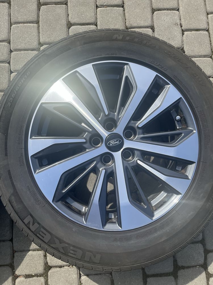 Alufelgi 5x108 18 cali Ford Edge Kuga S-max opony 235/60/18 czujniki