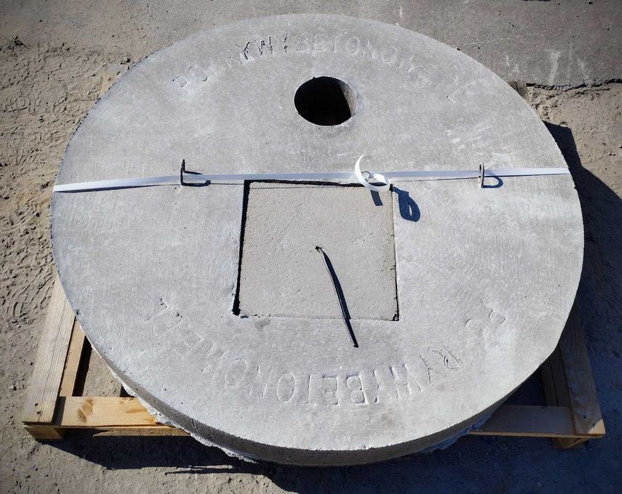 Pokrywa betonowa 140 cm otwór na pompę i abisynkę WYSYŁKA