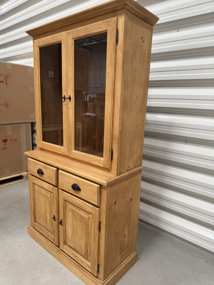 Szafka fitryna mebel vintage lite drewno
