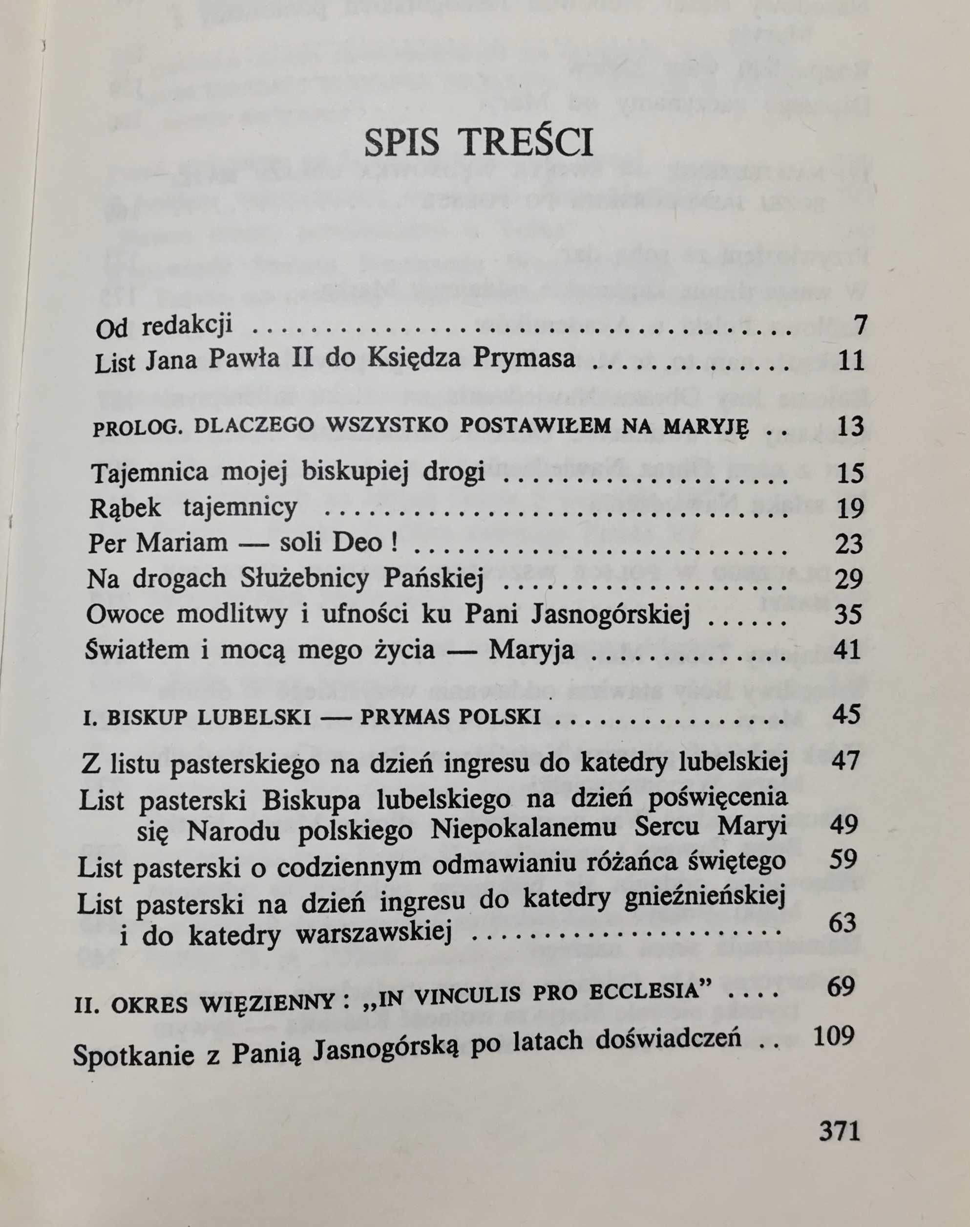 książka wszystko postawiłem na maryję stefan wyszyński wyd. podziemne