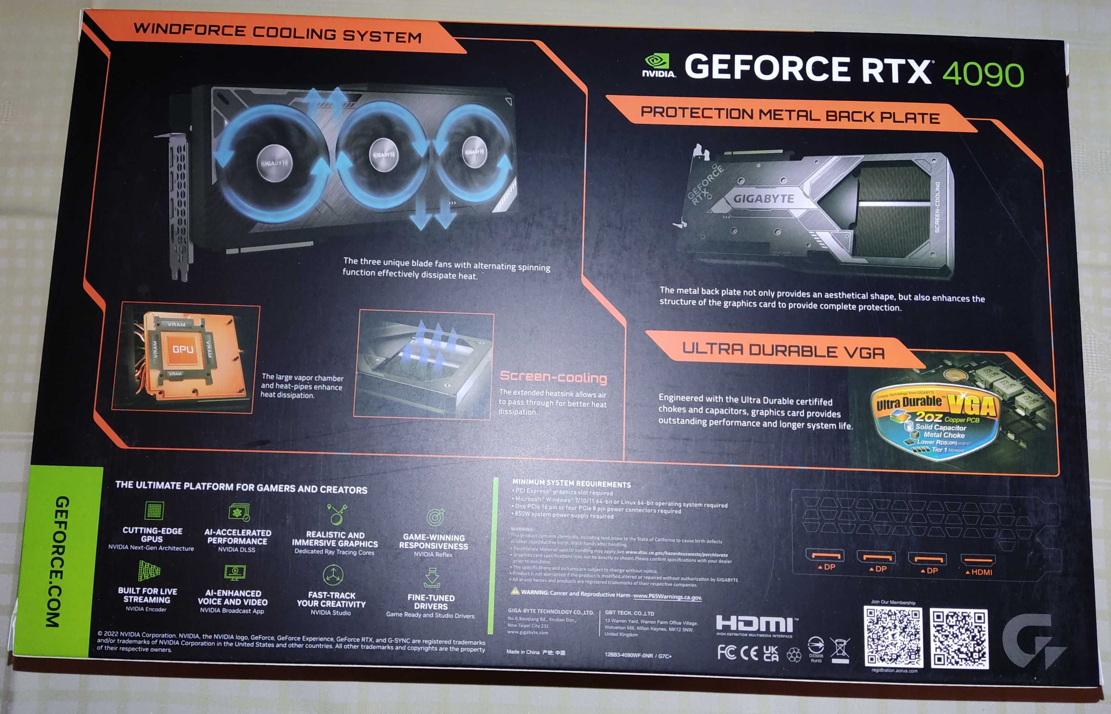 NOWA Plomba Gwarancja Gigabyte GeForce RTX 4090 WINDFORCE 24G