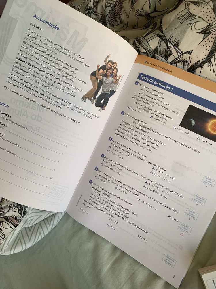 Caderno de Fichas, Matemática 10° ano
