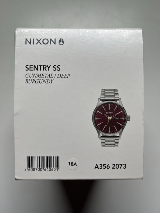 Nixon Watch Sentry SS Gunmetal / Deep Burgundy