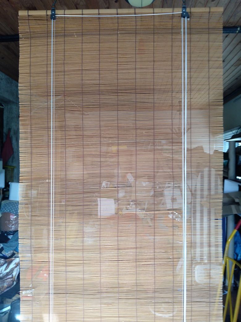 2 cortinas bambu