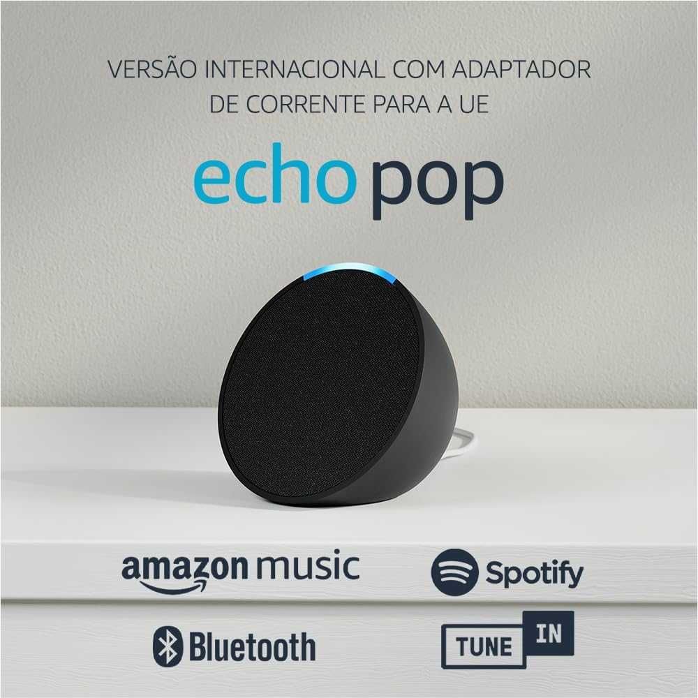Alexa Echo Pop Coluna Versão internacional inteligente NOVO e SELADO