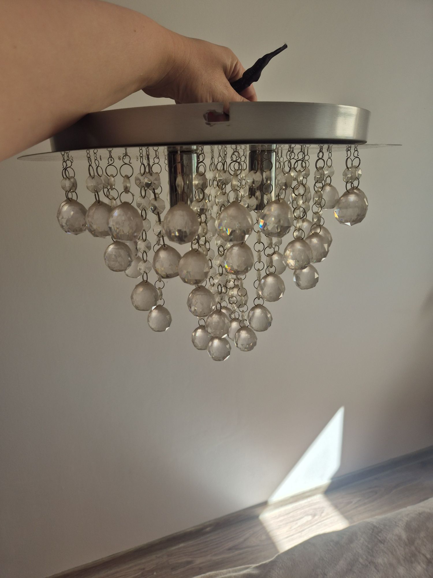 Lampy glamure z kryształkami 2 szt