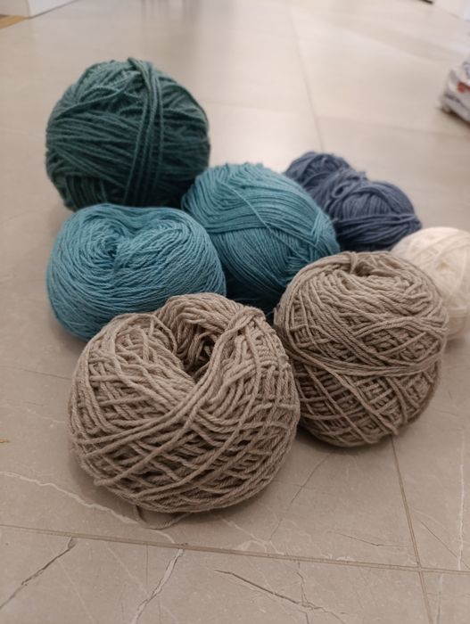 Kolorowa wełna zadbana